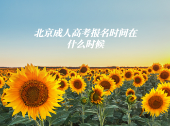 北京成人高考報(bào)名時(shí)間