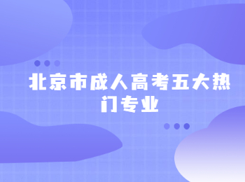 北京市成人高考五大熱門專業(yè)