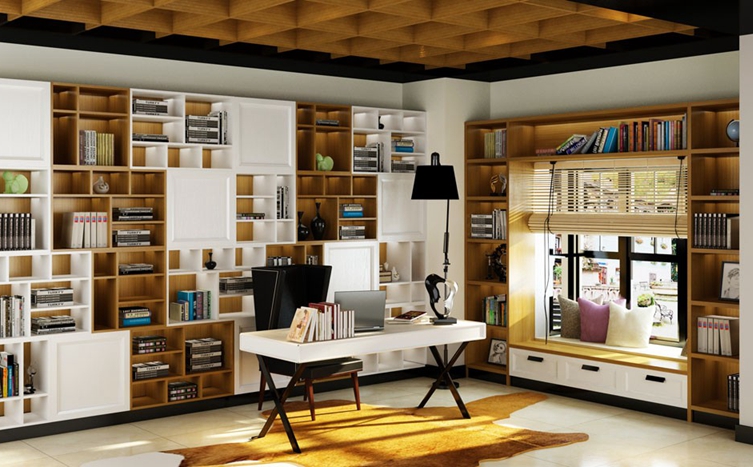 定制書柜尺寸，星空梵高全屋定制