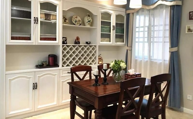 定制餐邊柜酒柜，星空梵高全屋定制