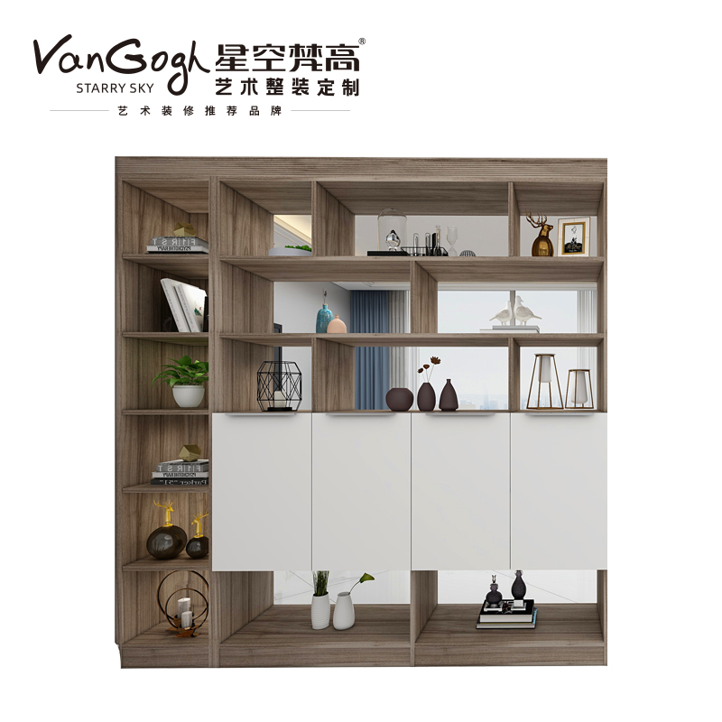 整體定制玄關柜 塔特森林·邁阿密胡桃+玉石白玄關柜 整體定制玄關柜 塔特森林·邁阿密胡桃+玉石白玄關柜