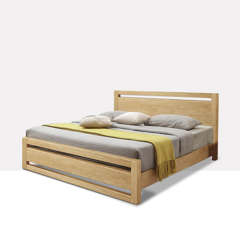 現代簡約雙人床實木床 花好月圓 w02#-180 現代簡約雙人床實木床 花好月圓 w02#-180